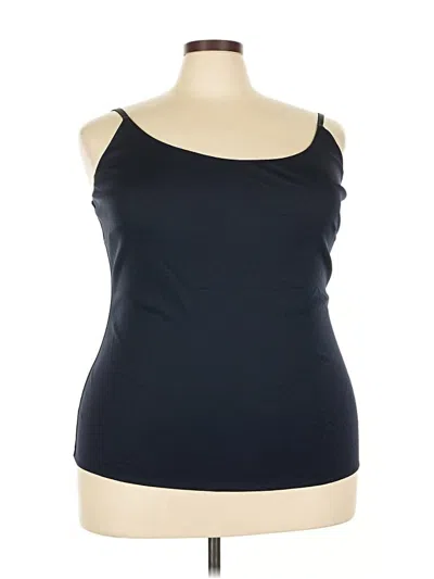 Pre-owned Lafayette 148 Sleeveless Top Black Sweetheart Neckline Tops