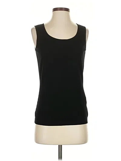 Pre-owned Lafayette 148 Sleeveless T-shirt In Black