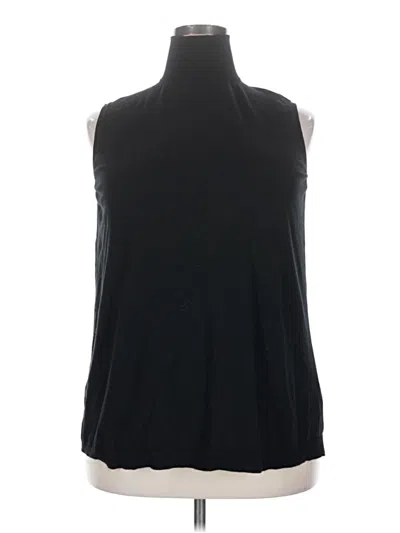 Pre-owned Lafayette 148 Sleeveless T-shirt In Black