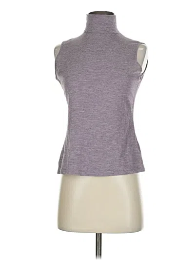 Pre-owned Lafayette 148 Sleeveless T-shirt In Gray