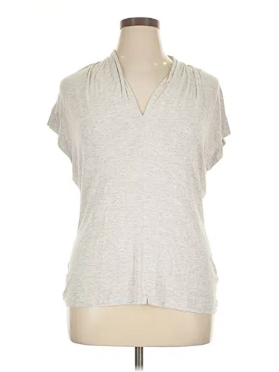 Pre-owned Lafayette 148 Sleeveless T-shirt In Gray