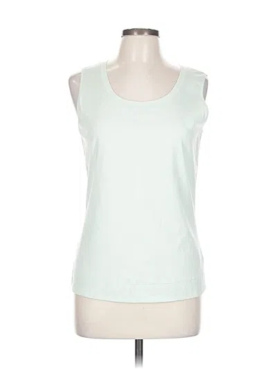 Pre-owned Lafayette 148 Sleeveless T-shirt In Green