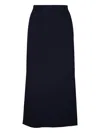 Lafayette 148 Wool Column Maxi Skirt In Black