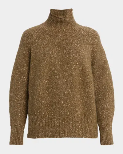 Lafayette 148 Speckled Knit Turtleneck Sweater