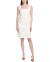 Lafayette 148 New York Spencer Linen-blend Dress In Gray