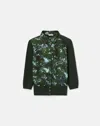 Lafayette 148 New York Tree Print Mixed Media Cardigan
