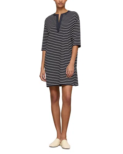 Lafayette 148 Split Collar Tunic Dress In Multi