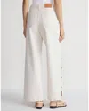 Lafayette 148 Split Leg Jean With Buttons In White