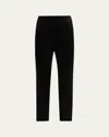 Lafayette 148 Wool-cashmere Flannel Jones Jogger In Black
