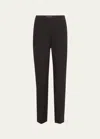 LAFAYETTE 148 STANTON CROPPED TECHNO STRETCH TWILL PANTS