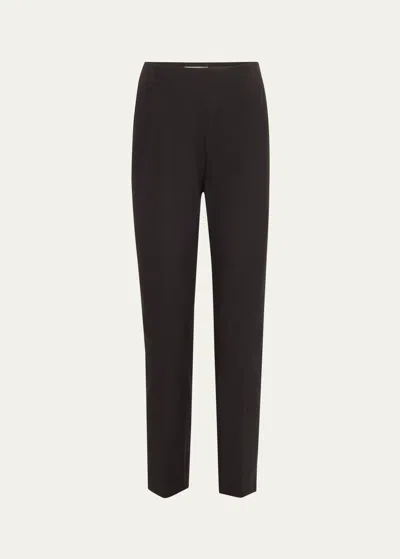 Lafayette 148 Stanton Cropped Techno Stretch Twill Pants In Black