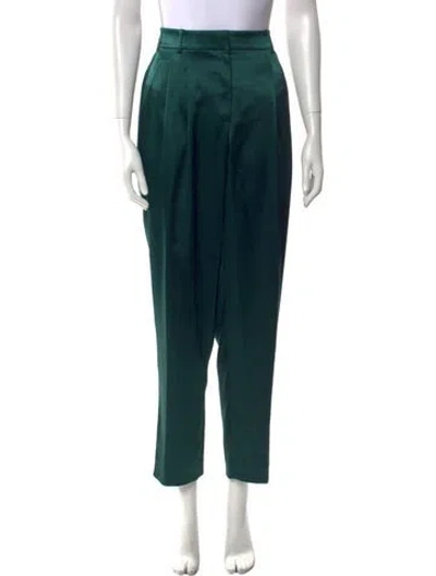 Pre-owned Lafayette 148 Straight Leg Pants In Green