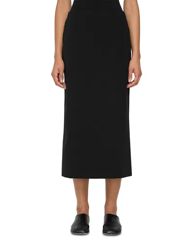 Lafayette 148 Straight Midi Skirt In Black