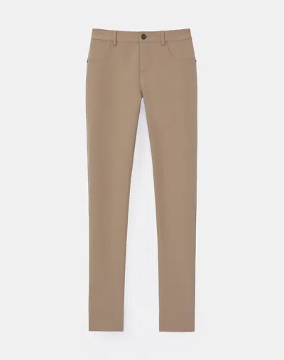 Lafayette 148 Stretch Mid Rise Skinny Ankle Pants In Cammello