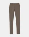 Lafayette 148 Stretch Mid Rise Skinny Ankle Pants In Nougat