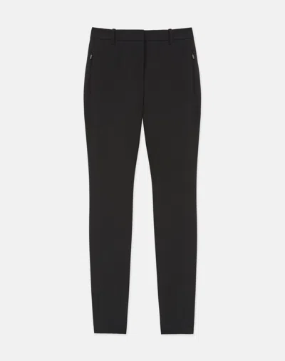 Lafayette 148 Stretch Mid Rise Slim Ankle Pants In Black