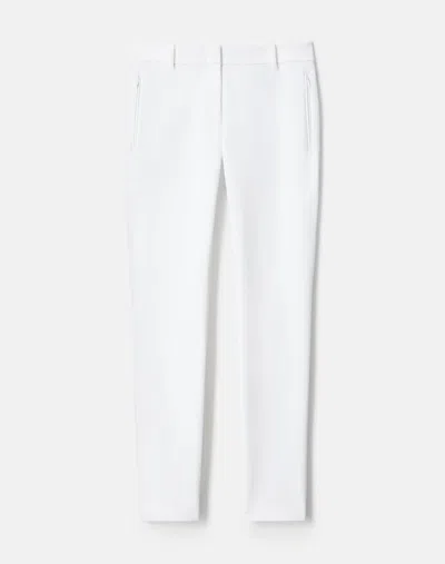 Lafayette 148 Stretch Mid Rise Slim Ankle Pants In White