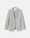 Lafayette 148 Stretch Virgin Wool Neapolitan Jacket In Gray