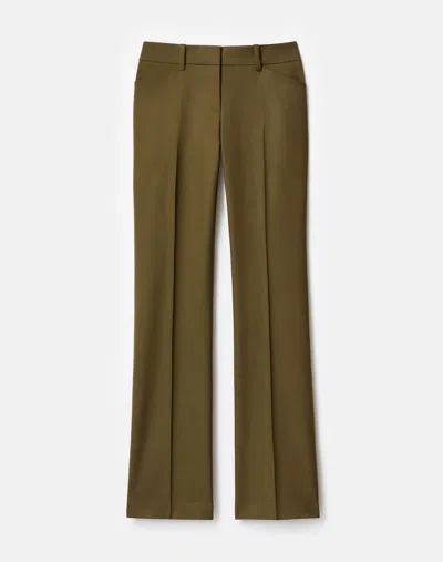 LAFAYETTE 148 STRETCH WOOL MID RISE STRAIGHT LEG PANT