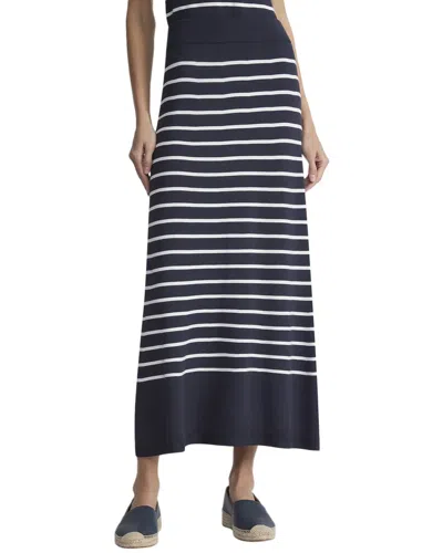 LAFAYETTE 148 STRIPE PULL ON KNIT SKIRT