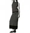 Lafayette 148 Stripe Top In Ink Multi In Black