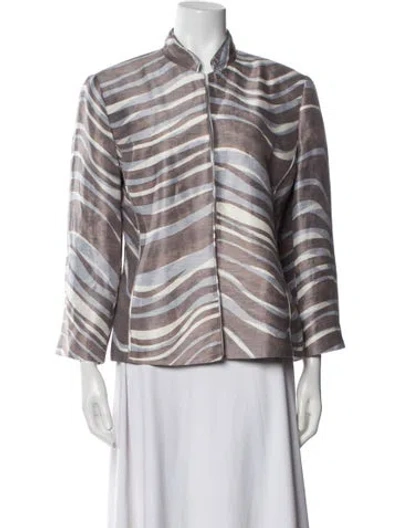 Pre-owned Lafayette 148 Striped Blazer