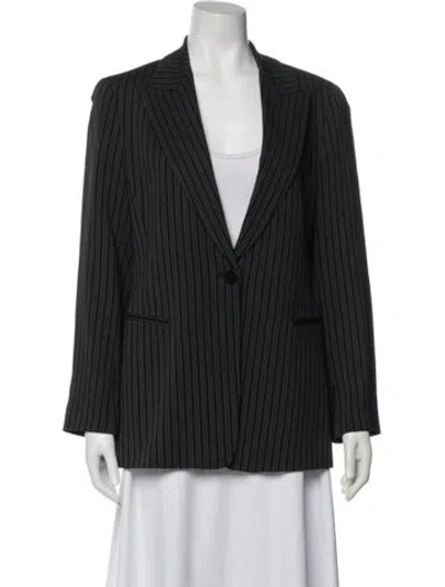 Pre-owned Lafayette 148 Striped Blazer In Multi