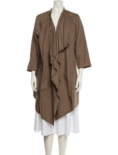 Pre-owned Lafayette 148 Striped In Brown