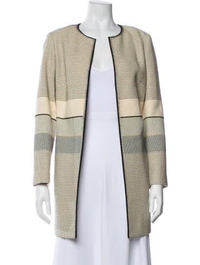 Pre-owned Lafayette 148 Striped Cape