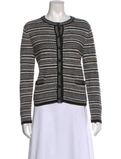 Pre-owned Lafayette 148 Striped Crew Neck Sweater W/ Tags In Multi