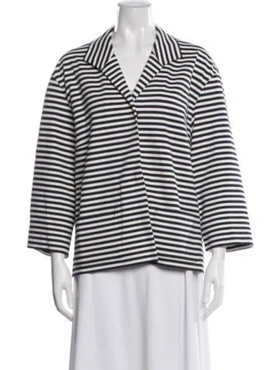 Pre-owned Lafayette 148 Striped Jacket In Multi