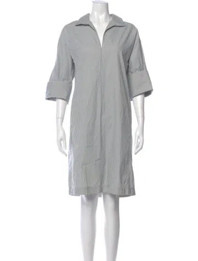 Pre-owned Lafayette 148 Striped Knee-length Dress In Multi