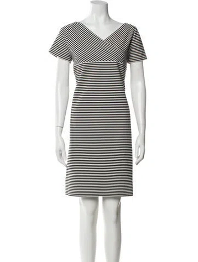 Pre-owned Lafayette 148 Striped Knee-length Dress In Multi