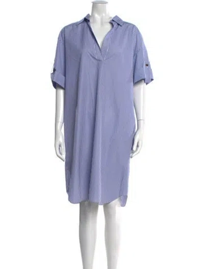 Pre-owned Lafayette 148 Striped Knee-length Dress In Multi