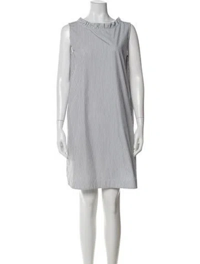 Pre-owned Lafayette 148 Striped Knee-length Dress In Multi