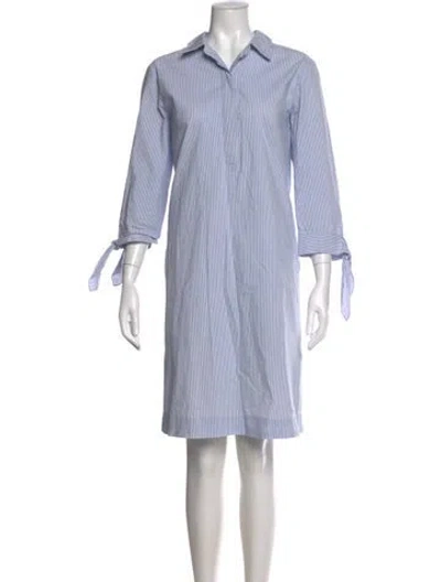 Pre-owned Lafayette 148 Striped Knee-length Dress In Multi