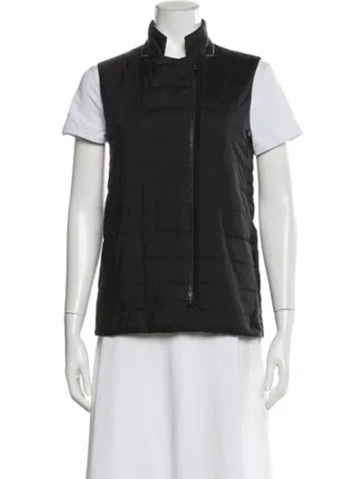 Pre-owned Lafayette 148 Striped Vest In Gray