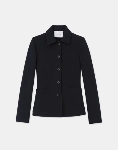 Lafayette 148 Wool-blend Three Pocket Jacket In Black