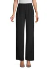 LAFAYETTE 148 STUDIO SILK CREPE PANT IN BLACK