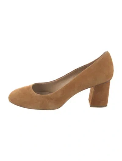 Pre-owned Lafayette 148 Suede Pumps In Brown