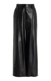 Lafayette 148 Sullivan Leather Straight-leg Pants In Black