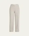 Lafayette 148 Sullivan Linen Pants With Crochet Detail