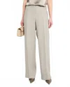Lafayette 148 Sullivan Pants With Crochet In Pencil Grey In Multi