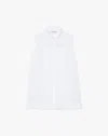 Lafayette 148 Sustainable Gemma Cloth Voile Pintuck Pleated Blouse In White