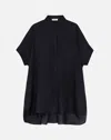 Lafayette 148 Sustainable Voile Oversized Shirt In B In Beige