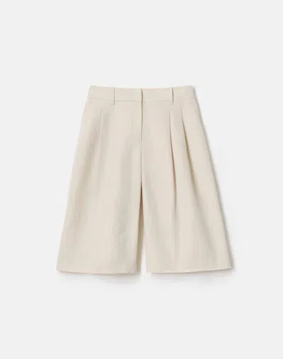 LAFAYETTE 148 SUTTON SHORTS IN PEARL