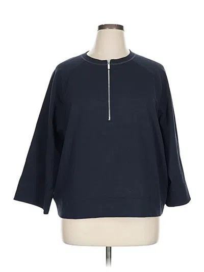 Pre-owned Lafayette 148 Sweatshirt In Blue