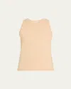 Lafayette 148 Swiss Cotton Rib Racerback Tank