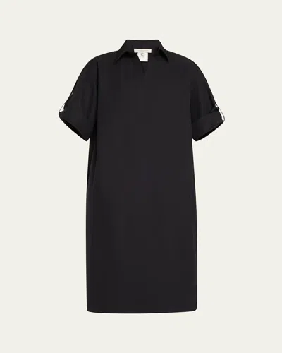 LAFAYETTE 148 TAB-SLEEVE COTTON DRESS