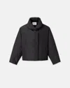 Lafayette 148 Tech Twill Shawl Collar Down Coat In Black